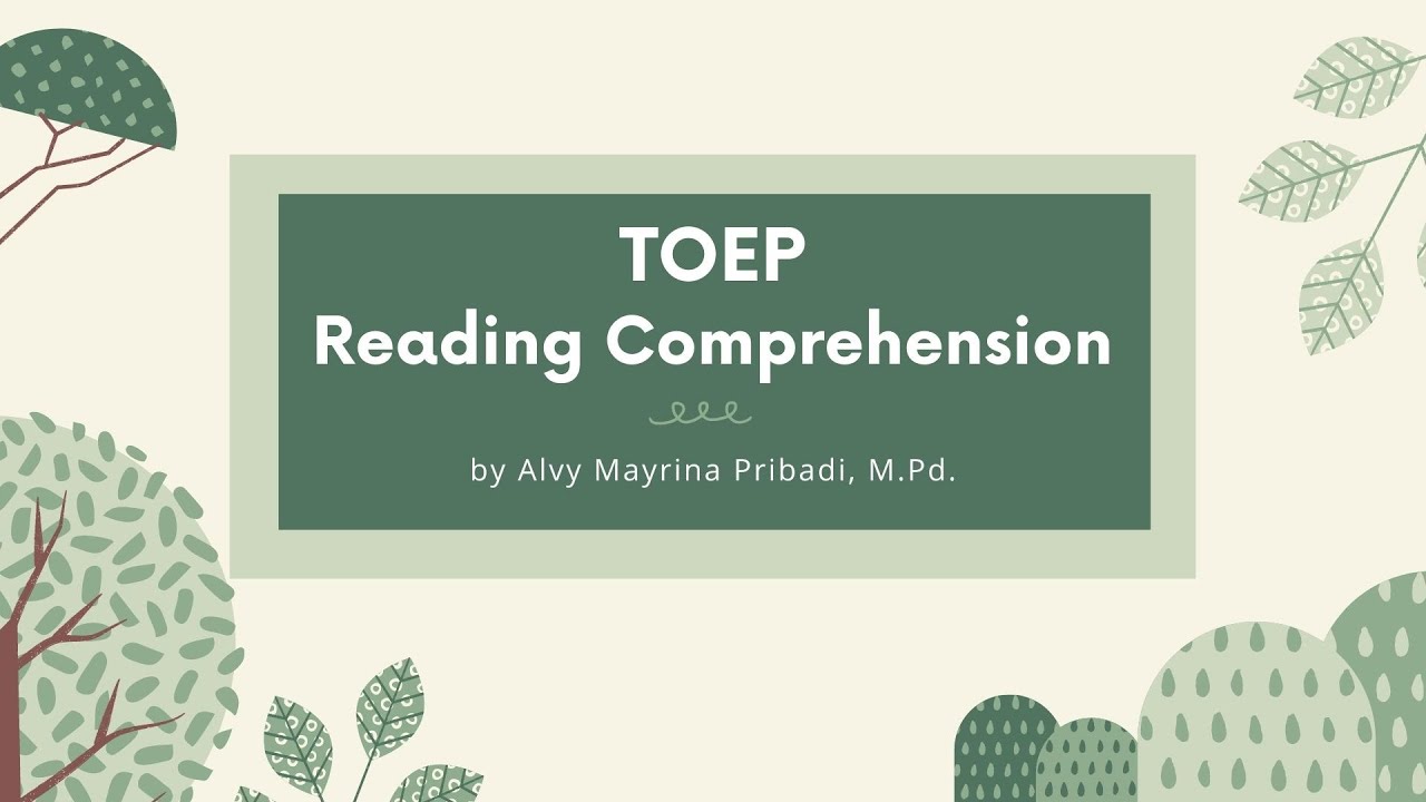 TOEP READING COMPREHENSION 1 - SETP