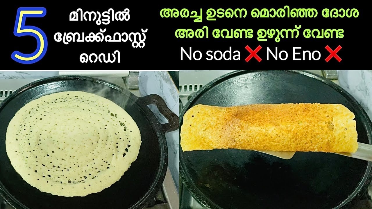 5 മിനുട്ടിൽ നല്ല മൊരിഞ്ഞ ഓട്സ് ദോശ How to Make Instant Oats Dosa | Crispy and Tasty Oats Dosa Recipe