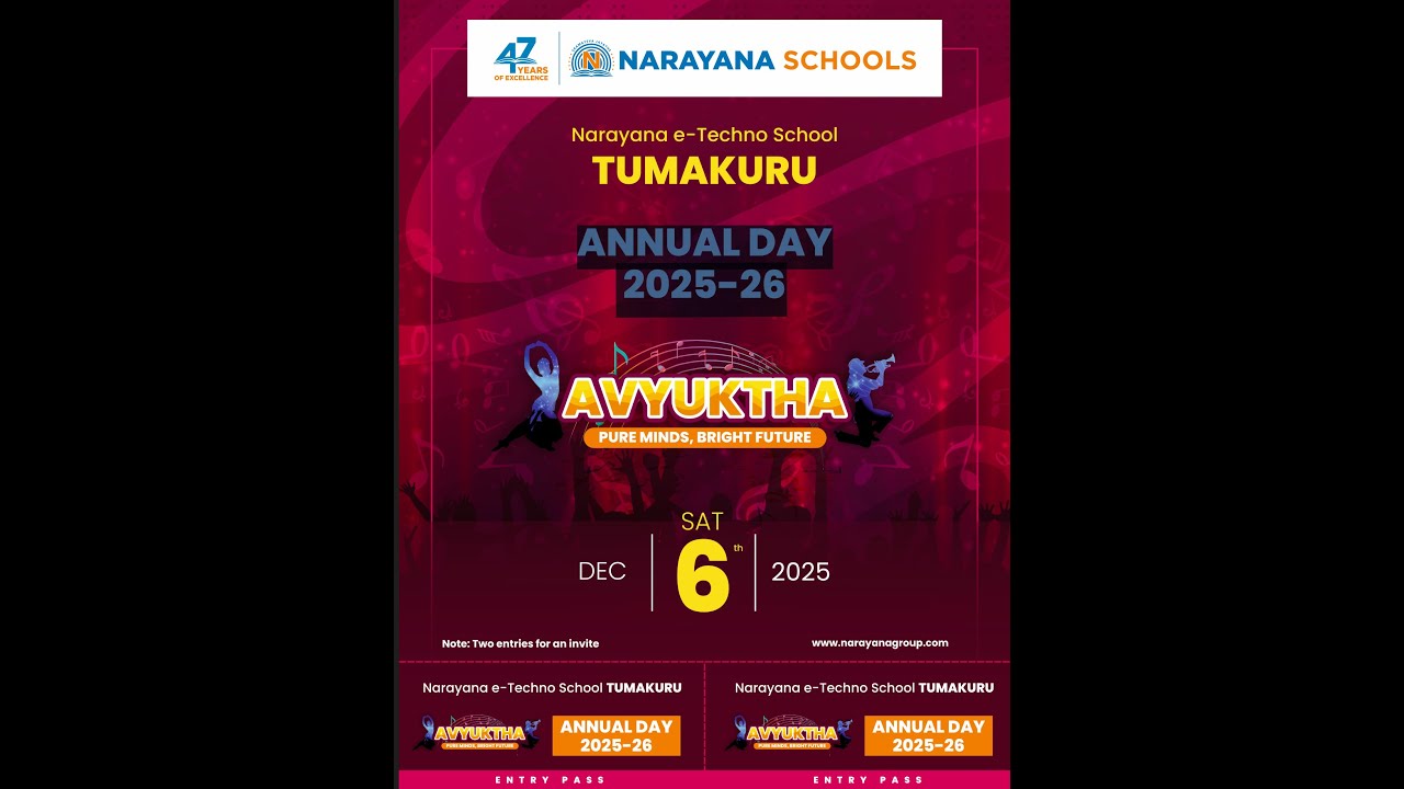 Narayana e-Techno School TUMAKURU ANNUAL DAY2025-26