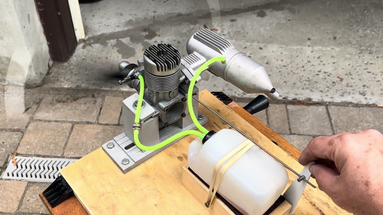 OS Max BX-1 Large 2-Stroke Glow Engine Test Run