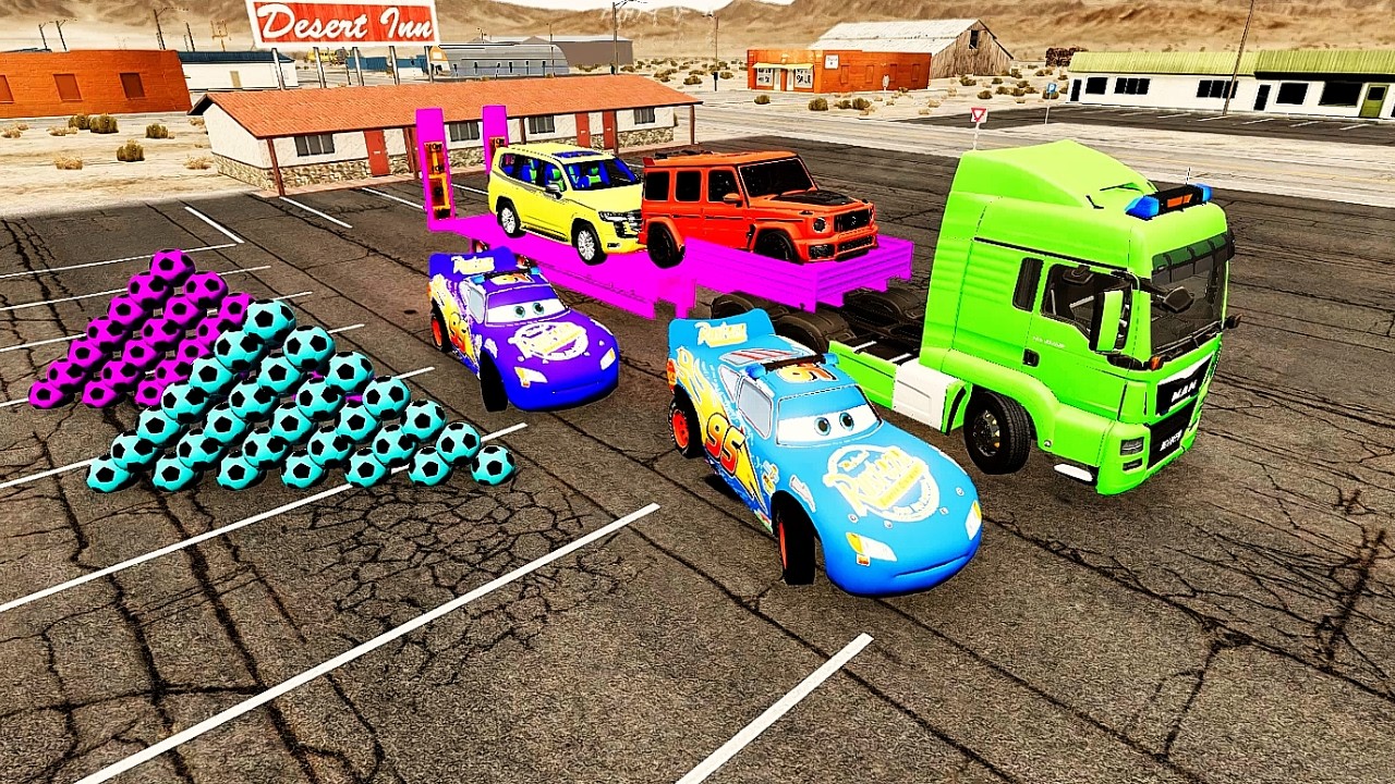 Flatbed vs Cars – Massive Crashes! 💥 | BeamNG.drive  Extreme Flatbed Truck Accident 😱 | BeamNG.drive