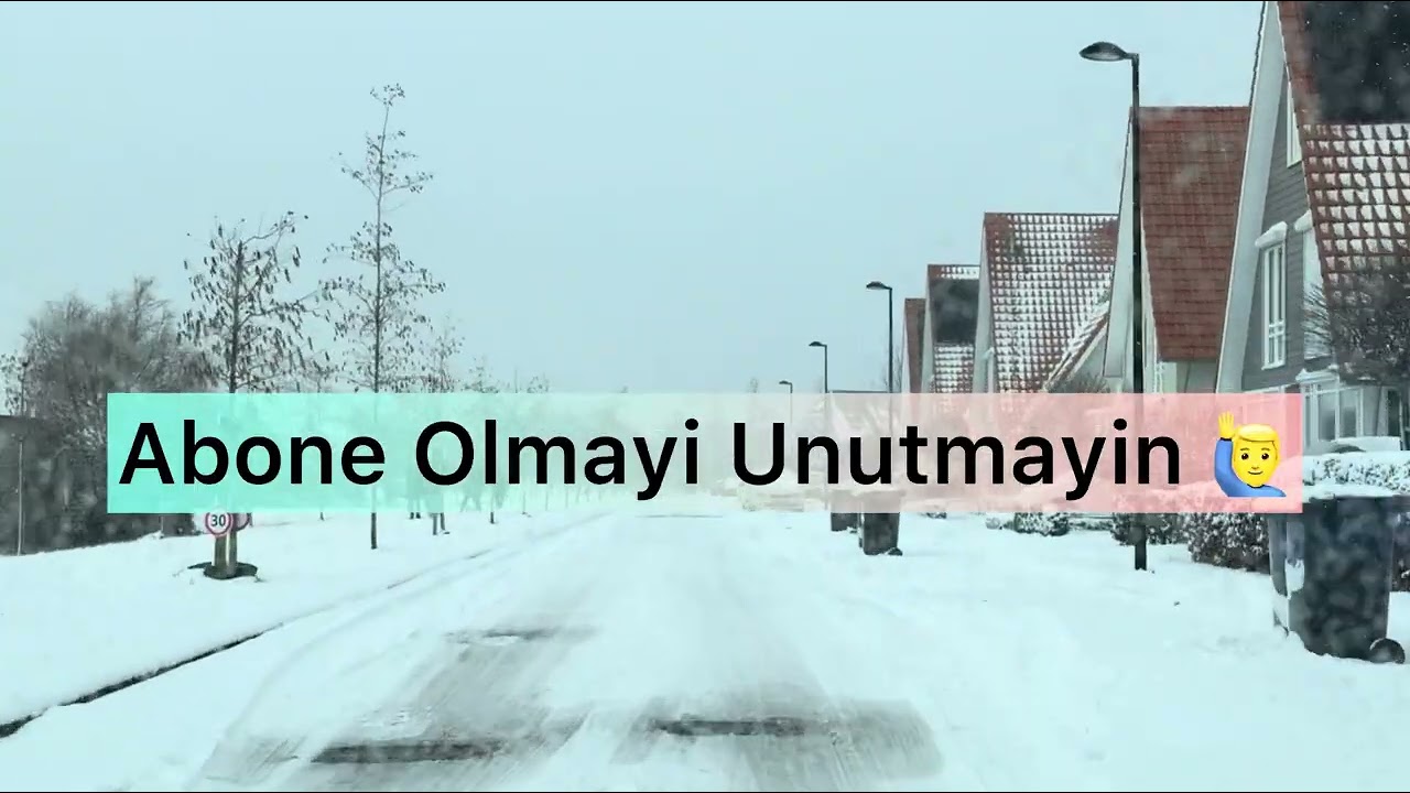 Hollanda’da 🇳🇱☃️Kar Yağdı! Böyle Çekileceğini Ben de Beklemiyordum 😂 