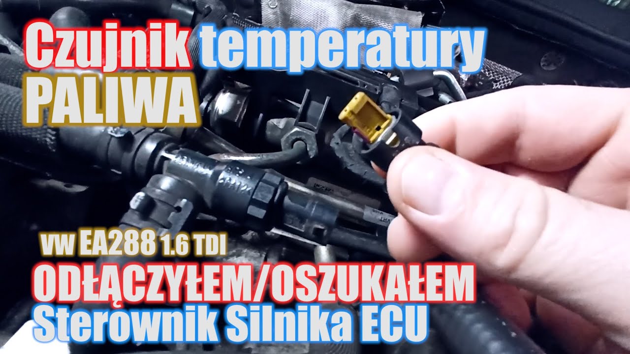 VW Golf 7 Odłączyłem Czujnik Temperatury Paliwa EA288 1.6 TDI CLHA
