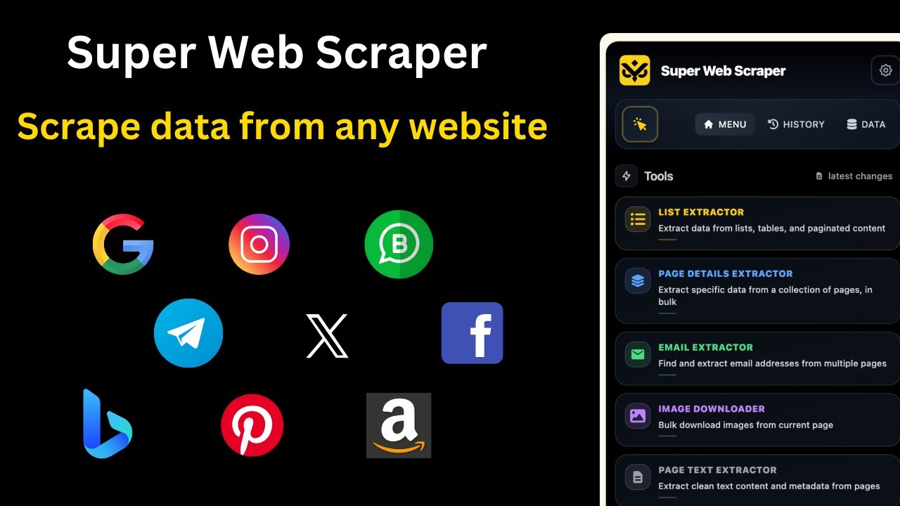 How to bulk download list data from any website?