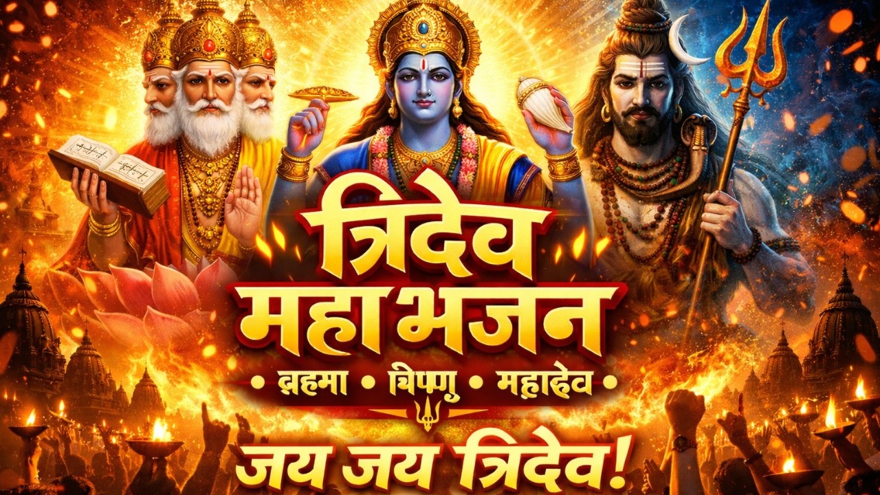 ब्रह्मा विष्णु महेश का त्रिदेव महाभजन | संकट दूर, सुख-समृद्धि भरपूर 🔱