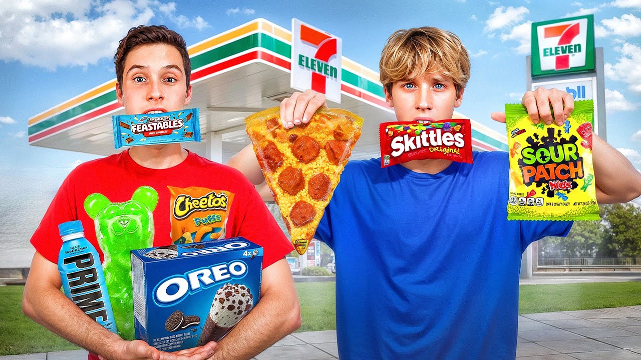 EATING ONLY GAS STATION FOOD FOR 24 HOURS!