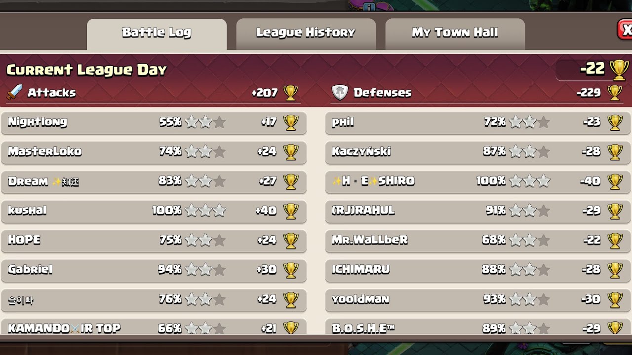 Legend League Attacks 〜started 1/11/2025 2 P.M. UTC+9 (Clash of Clans)〜
