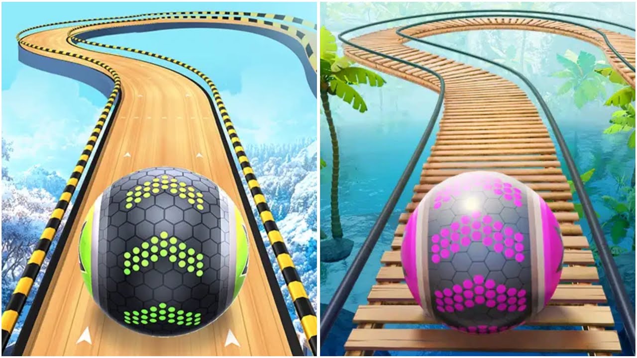 Going Ball speed run challenge ⚡️Vs  ⚡️ Rollance Adventure🎱 Walkthrough SpeedRun 🚀Gameplay❤️‍🔥😎