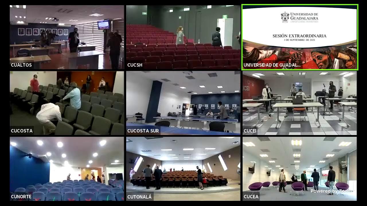 Sesión Extraordinaria del Consejo General Universitario de la UdeG del 3 de septiembre