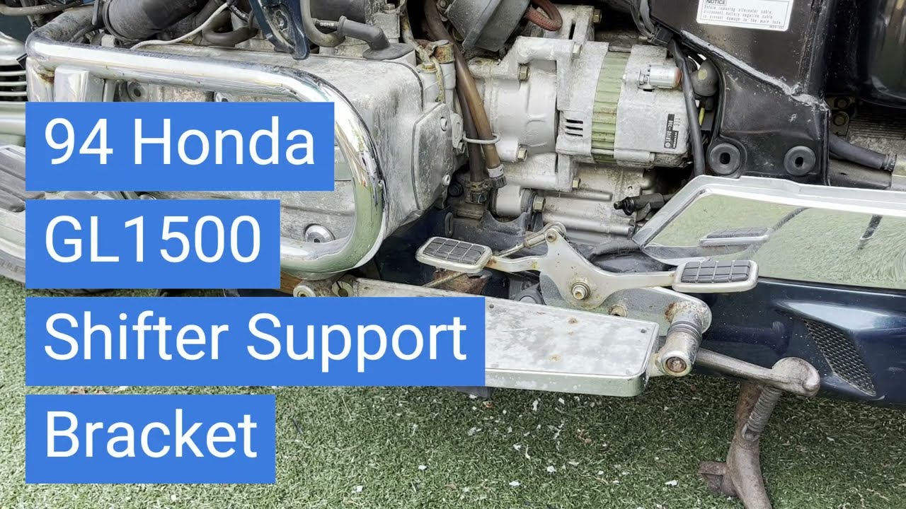 94 Honda GL1500 Goldwing - Установка опорного кронштейна рычага переключения передач