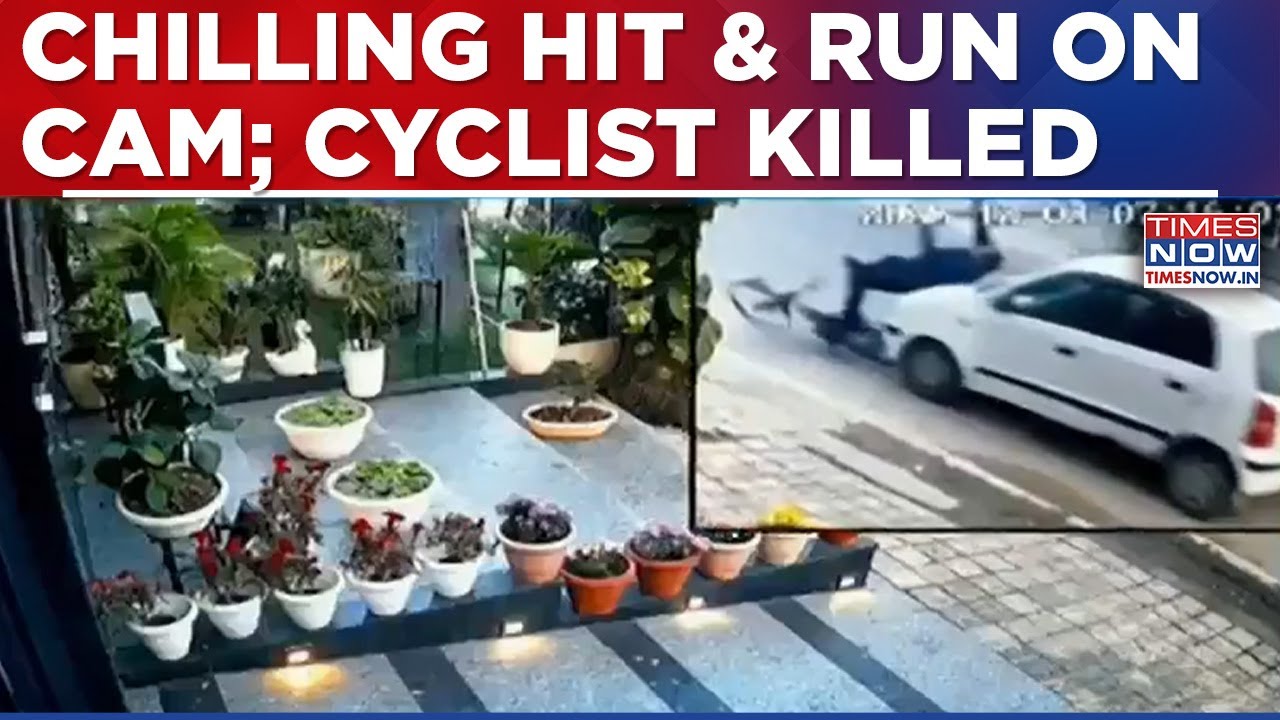 Morning Ride Turns Fatal: Businessman Run Over By Santro In Gurugram, CCTV Captures Chilling Hit&Run