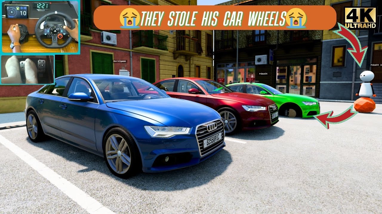 Audi A6 Convoy Drive | Realistic BeamNG Experience with Logitech G29 Steering Wheel - BeamNG