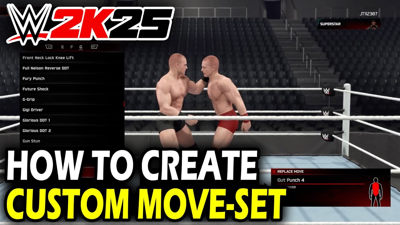 Как создать собственный набор приемов в WWE 2k25