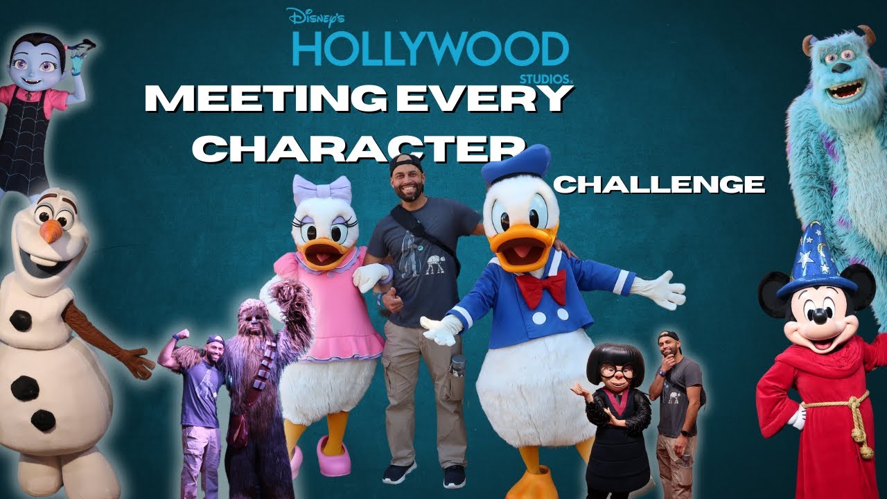 Meeting EVERY Character Challenge | Hollywood Studios