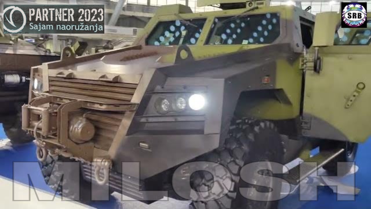 Vojska Srbije: Milo&scaron; oklopno vozilo | Milosh armoured vehicle 4x4 turret with HMG 12.7mm M87