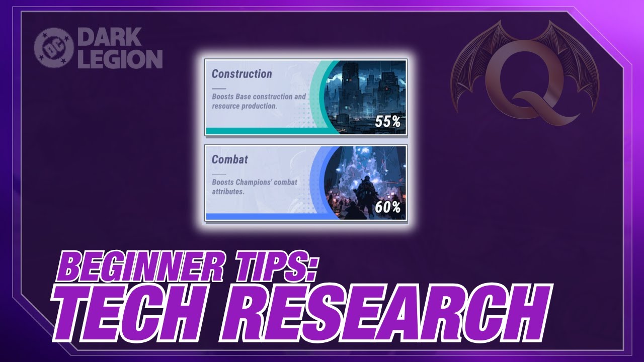 Don't WASTE your Chips on Tech Research! | Beginner Tips | DC: Dark Legion