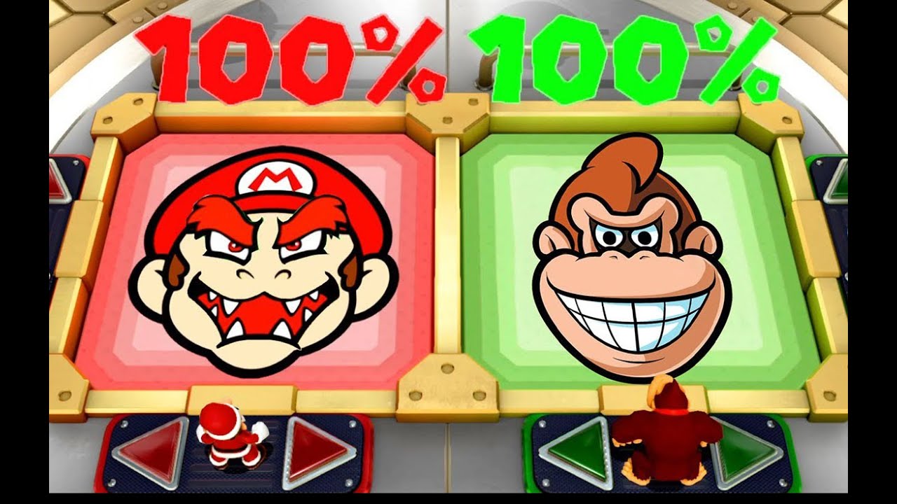 [スーパーマリオパーティ] マリオ vs ルイージ vs ヨッシー vs ドンキーコング (COM アルティメットマスター)
