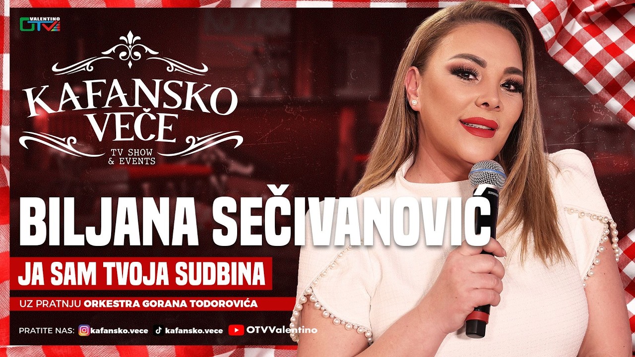 BILJANA SECIVANOVIC - JA SAM TVOJA SUDBINA | UZIVO | ORK. GORAN TODOROVIC | 2026 | KAFANSKO VECE