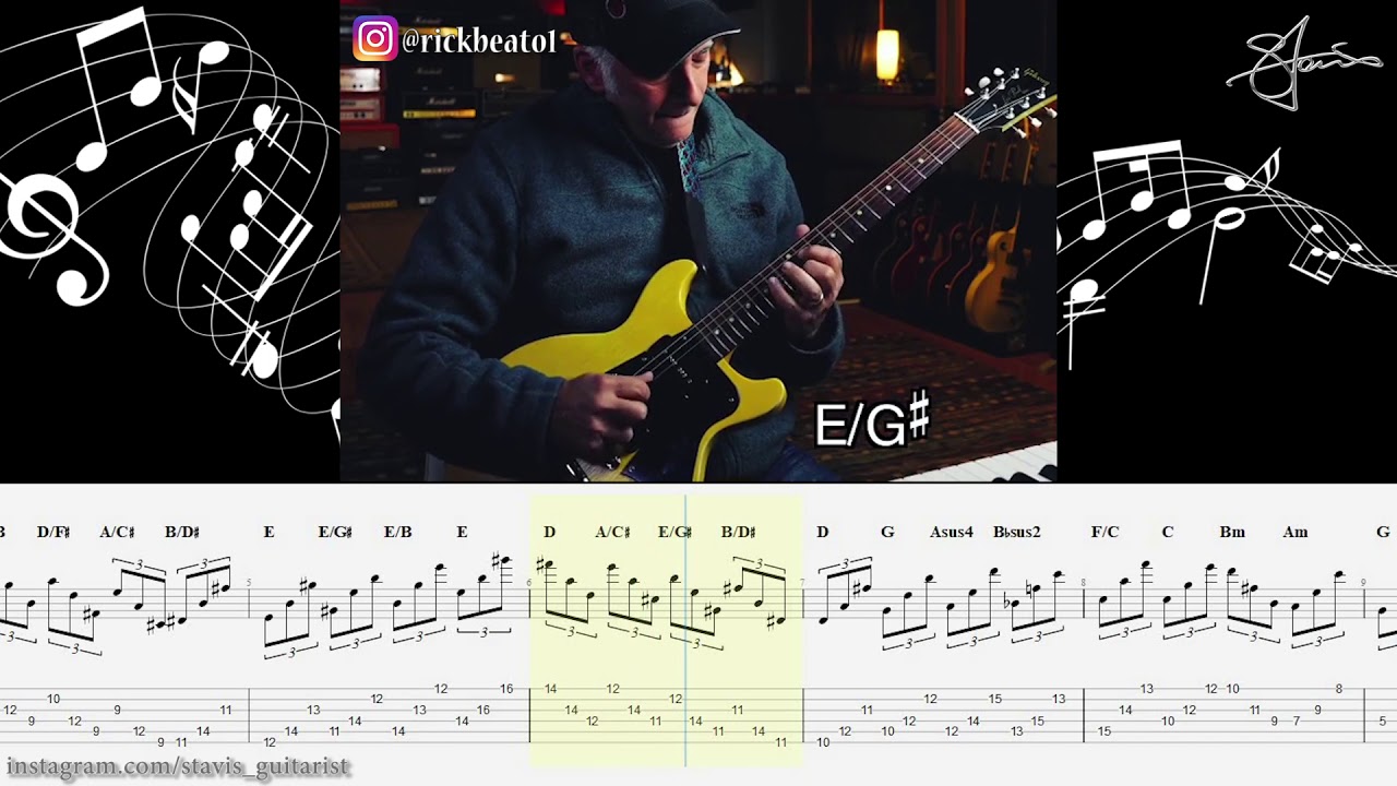Rick Beato - Modulating Spread Triads Warm-up w/TAB 