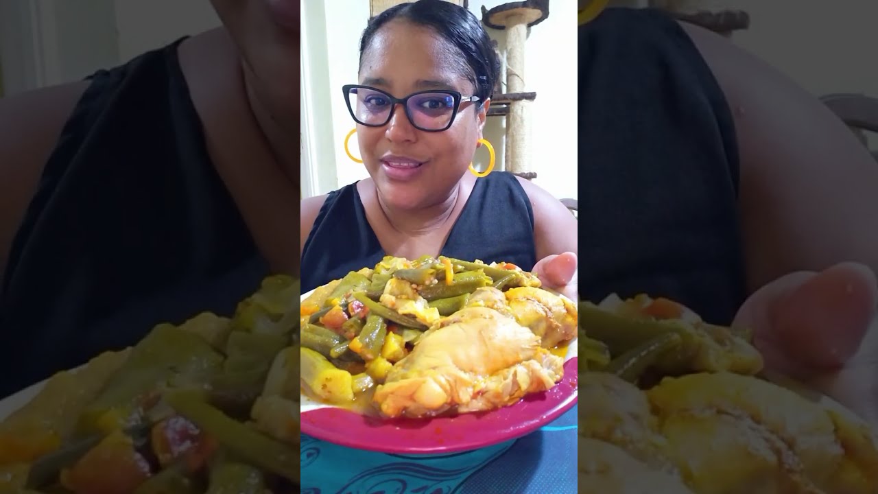 #mukbang #comendomuito frango cozido com quiabo pirão muito pimenta 🌶️ 🌶️