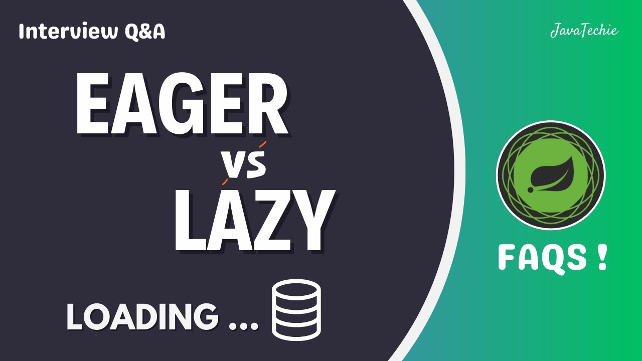 Interview Q&A |  Lazy vs Eager Loading Explained | Clear & Confident Answers ! @Java Techie