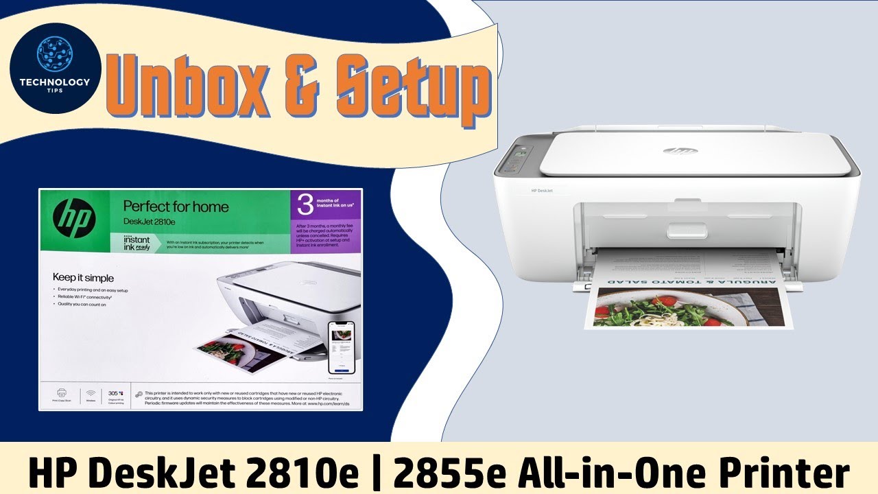 Принтер HP DeskJet 2855e| 2810e| 2820e| 2821e: распаковка, настройка, подключение к беспроводной ...