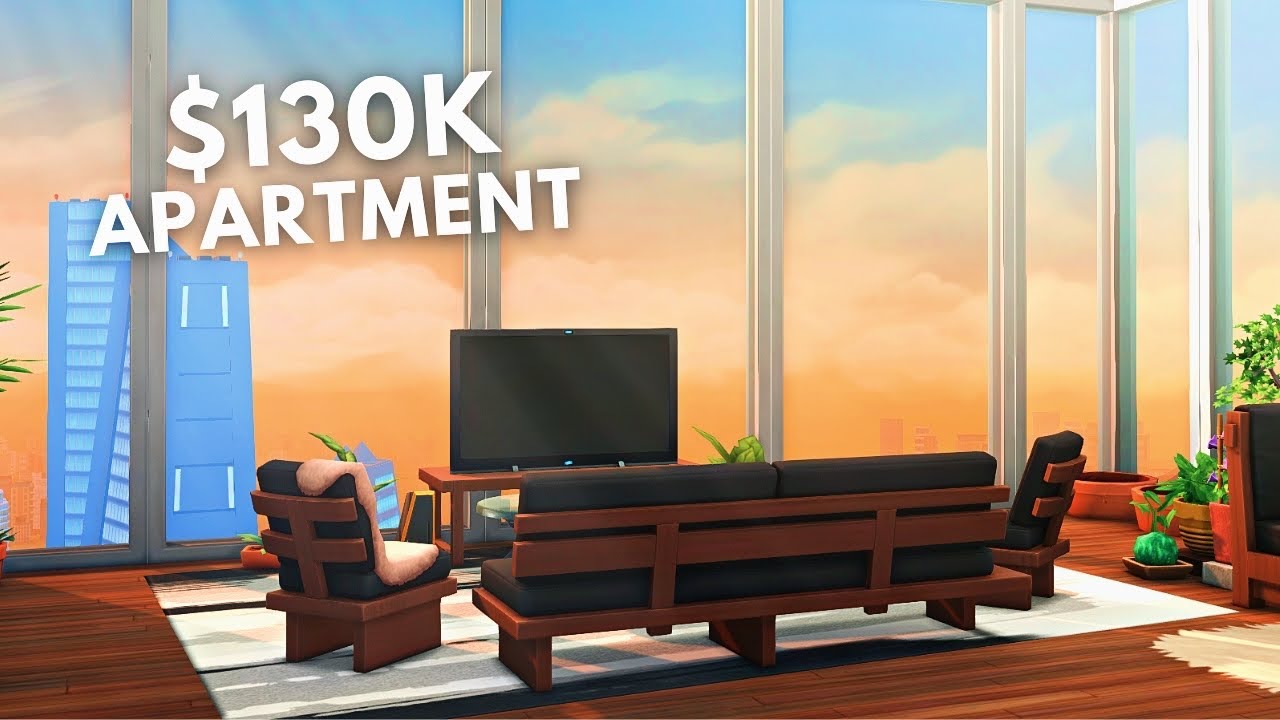 Inside $130k Luxury Apartment 💸 (The Sims 4 No CC)