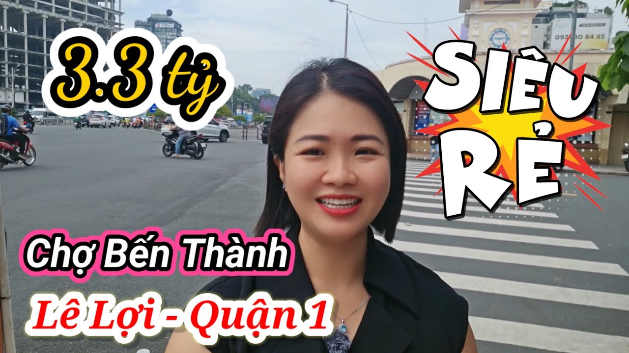 3.3 tỷ | Bán nhà mặt tiền Quận 1, ngay chợ Bến Thành, căn hộ chung cư 108-110 Lê Lợi