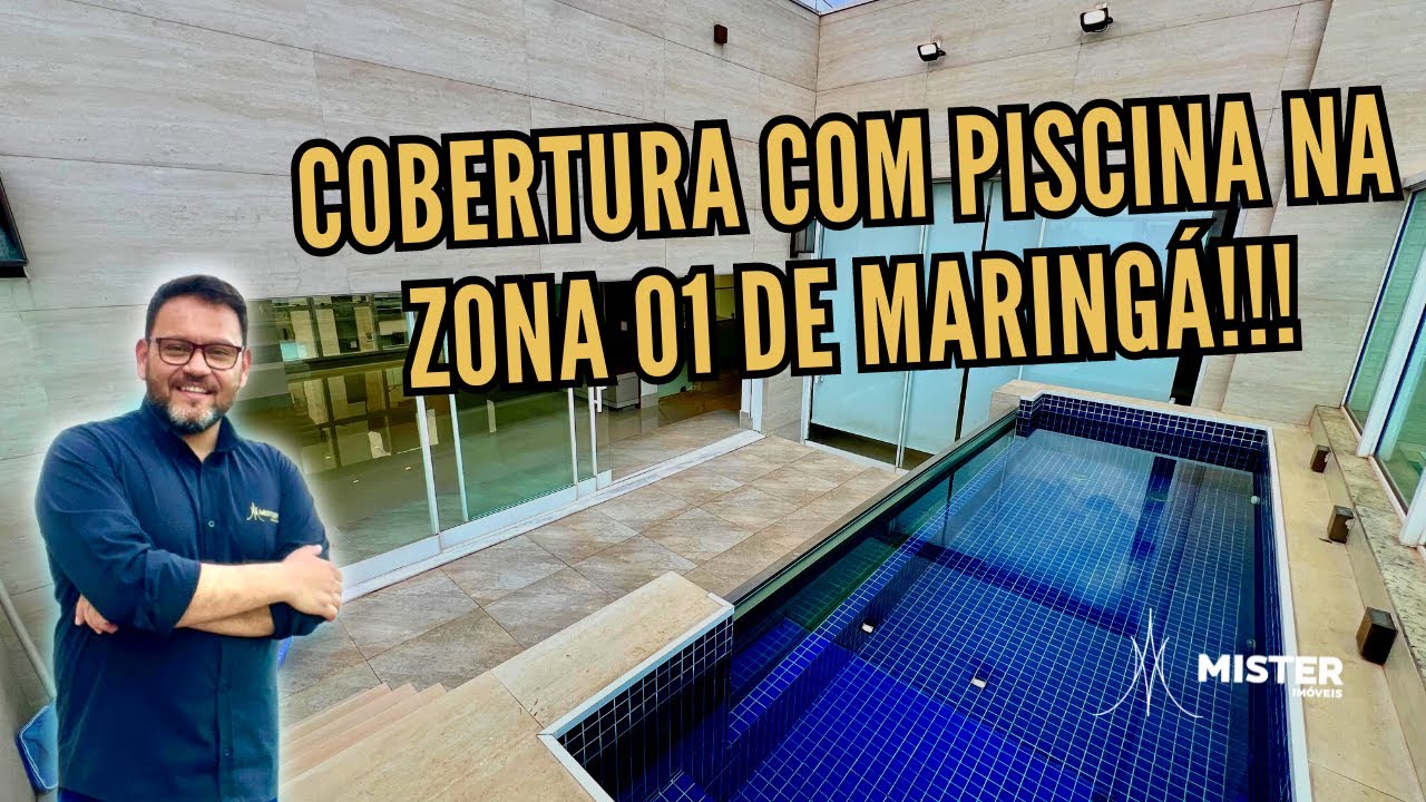 COBERTURA COM PISCINA PRIVATIVA NA ZONA 01 DE MARINGÁ!