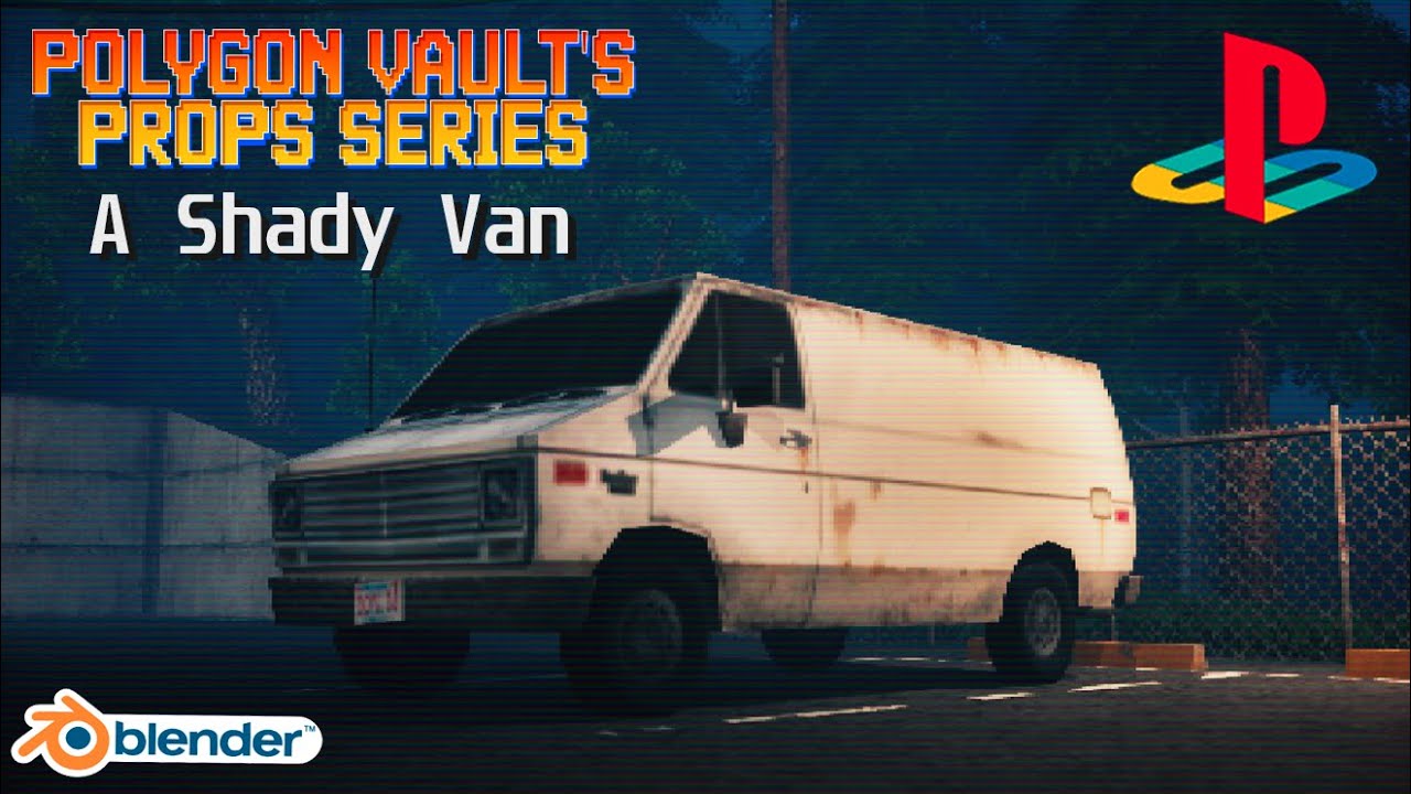 I Modeled This Retro Looking Shady Van and It Steals the Show