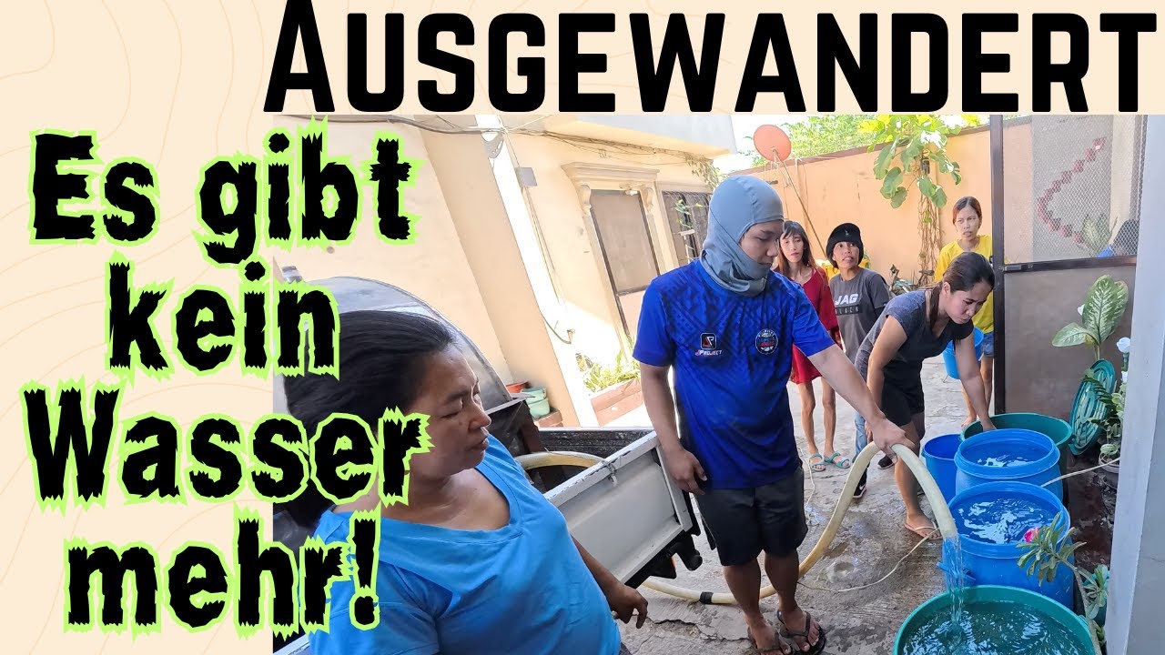 Dürre! Kein Wasser in der Großstadt Cebu auf den Philippinen