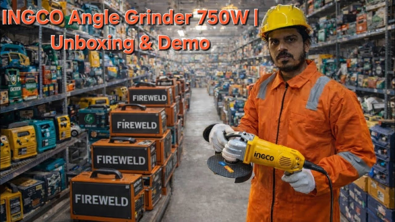 INGCO Angle Grinder 750W | Unboxing & Demo