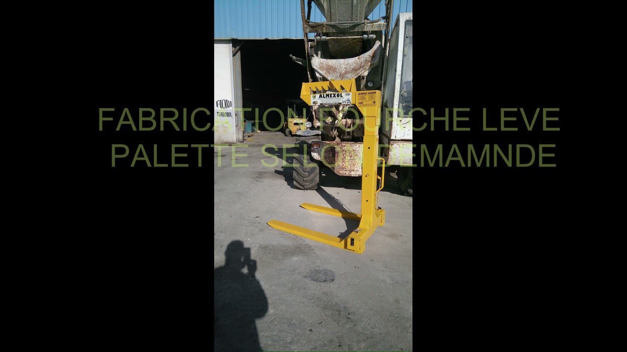 FOURCHE LEVE PALETTE POUR GRUE - رافعة شوكية للرافعة