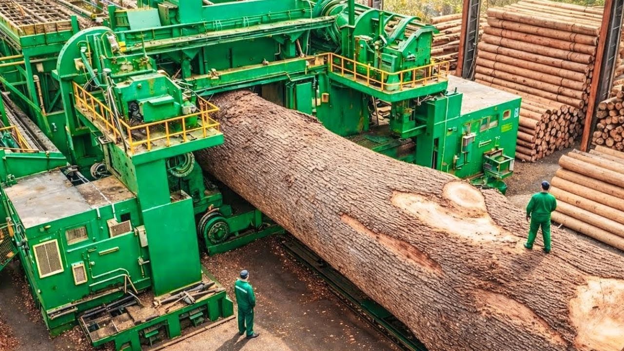 Inside the Largest Wood Sawmill Factory – How Plywood Is Made From Logs to Table (Full Process)