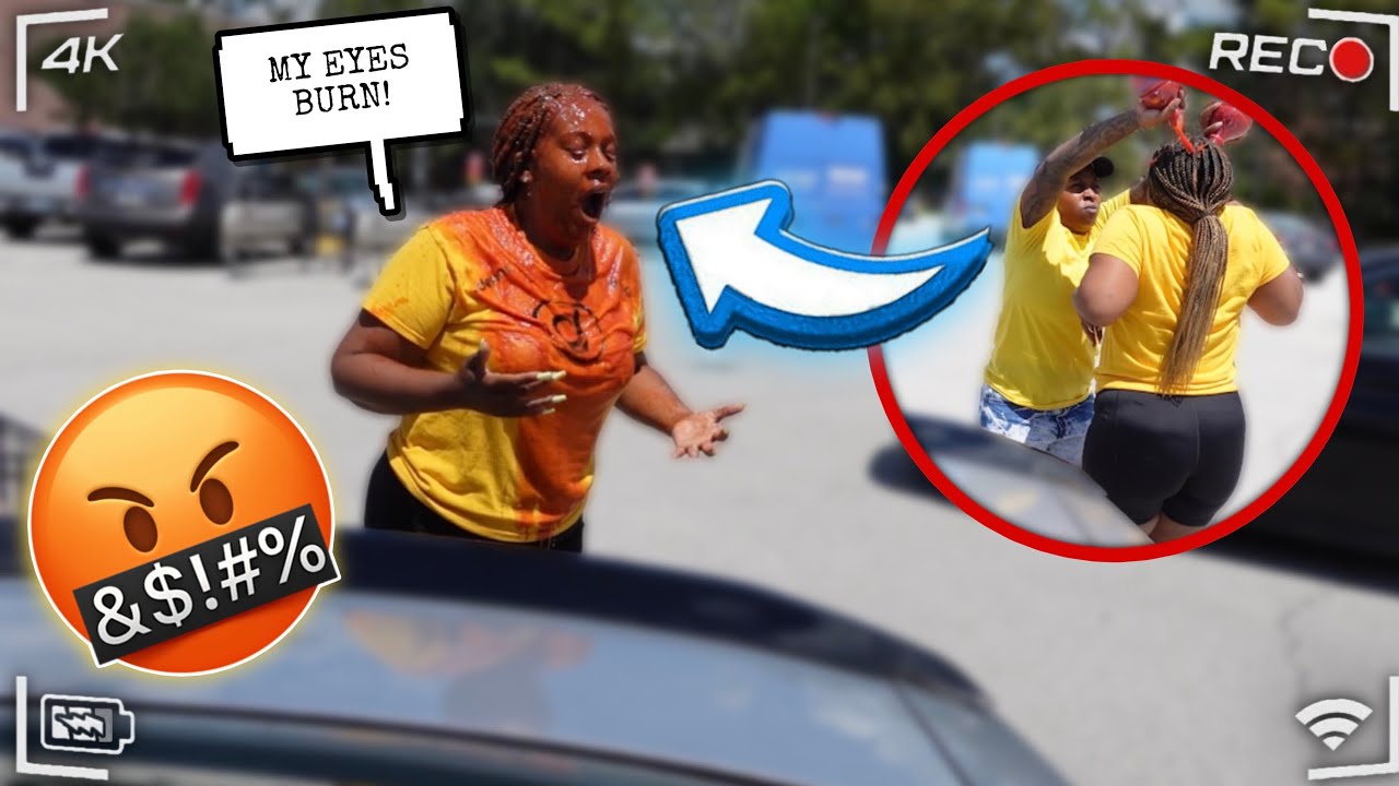 POURING TOMATO JUICE ON MY WIFE IN PUBLIC *EPIC*