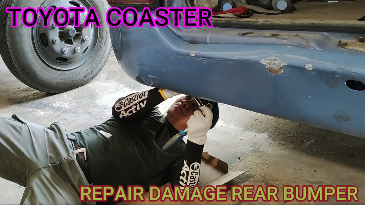 TOYOTA COASTER : REPAIR REAR BUMPER