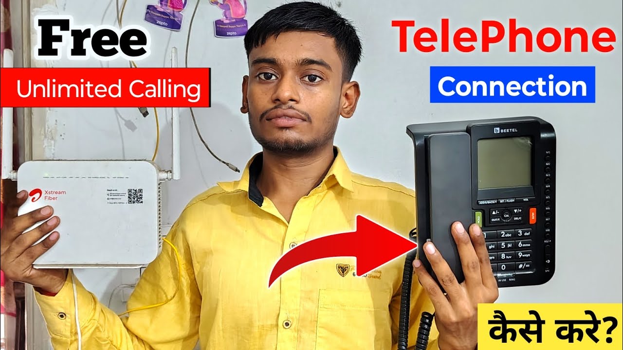 airtel landline connection with wifi | airtel wifi landline phone kaise connect kare-landlineconnect