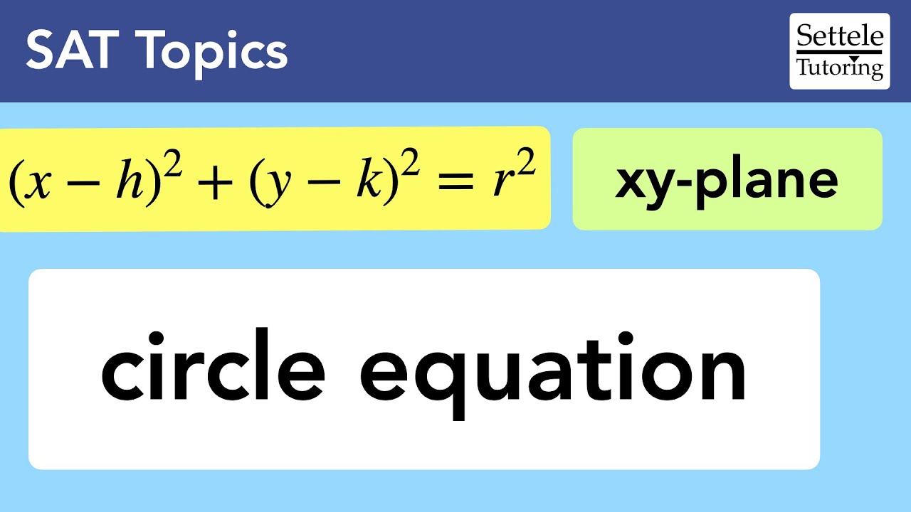 Circle Equation on the SAT (for the xy-plane)
