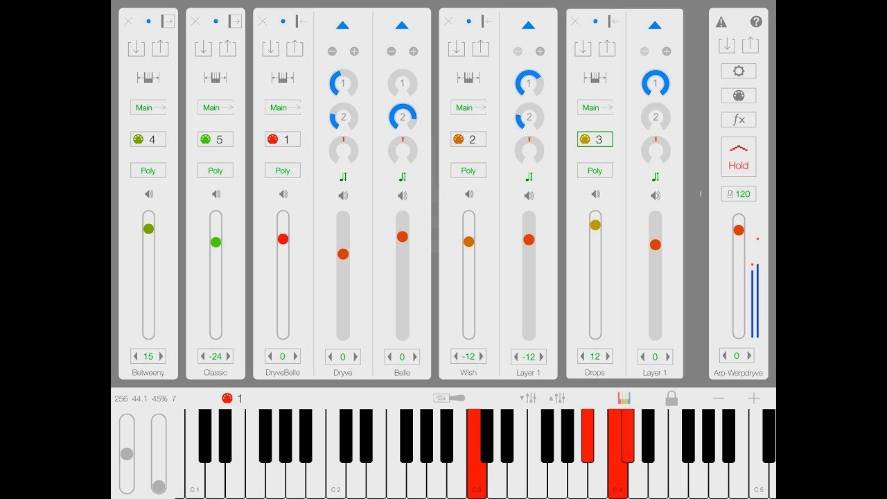 LayR Multi Timbral Synth & The Amazing Arpeggiators - Demo for the iPad