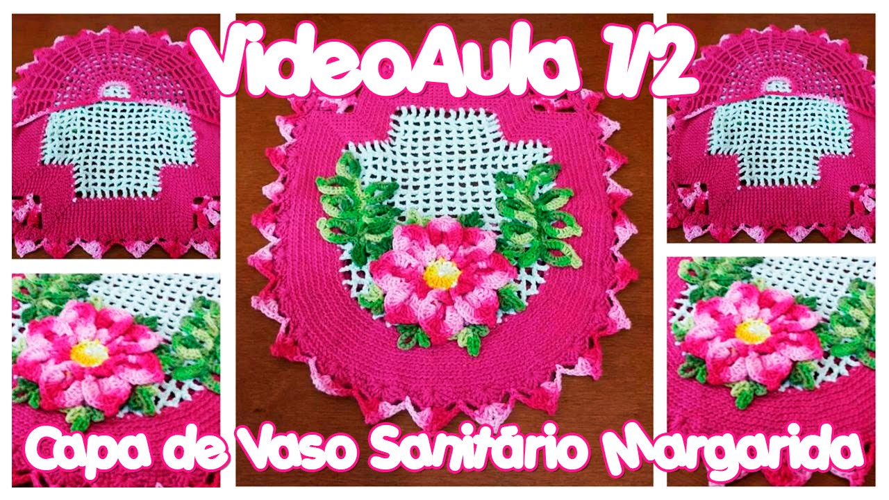 Capa de Vaso Sanitário Margarida 1/2