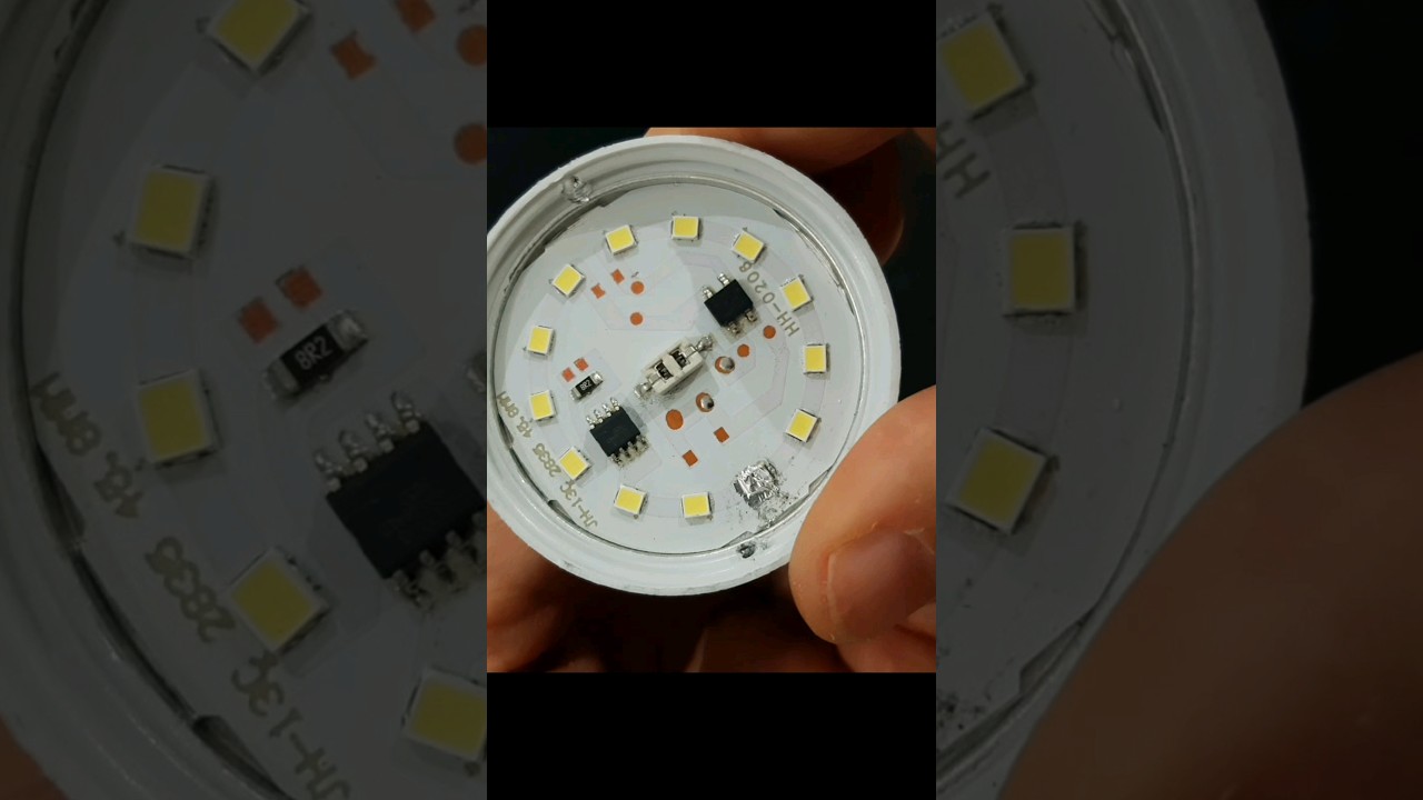 İnanılmaz yontem, Led ampul tamiri 👍 Incredible method‼️ LED bulb repair 💯
