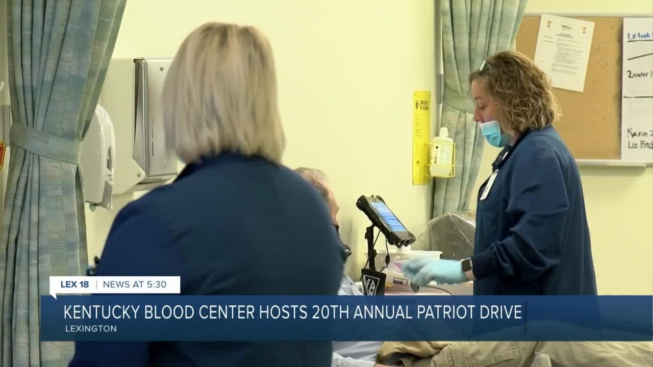 Kentucky Blood Center hosts 20th annual patriot drive