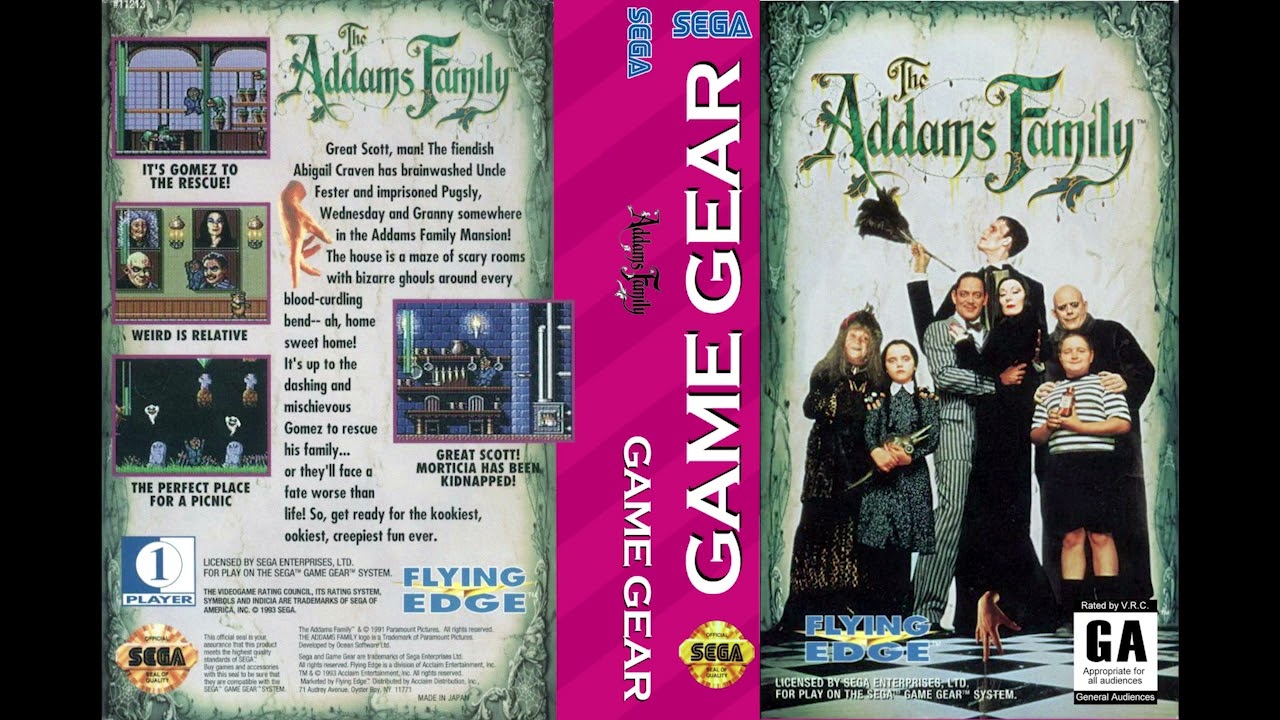 The Addams Family - GAME GEAR | Original Sound Track High Quality