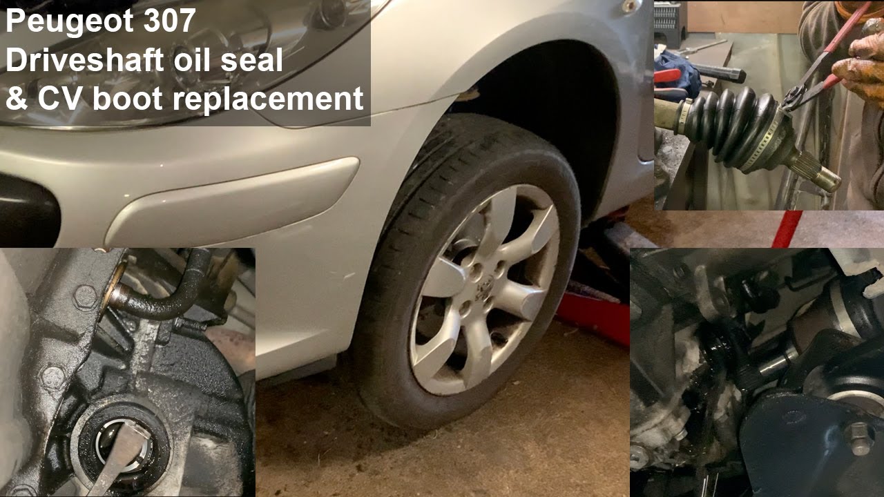 Peugeot 307 1.6 HDi Driveshaft oil seal and CV boot replacement