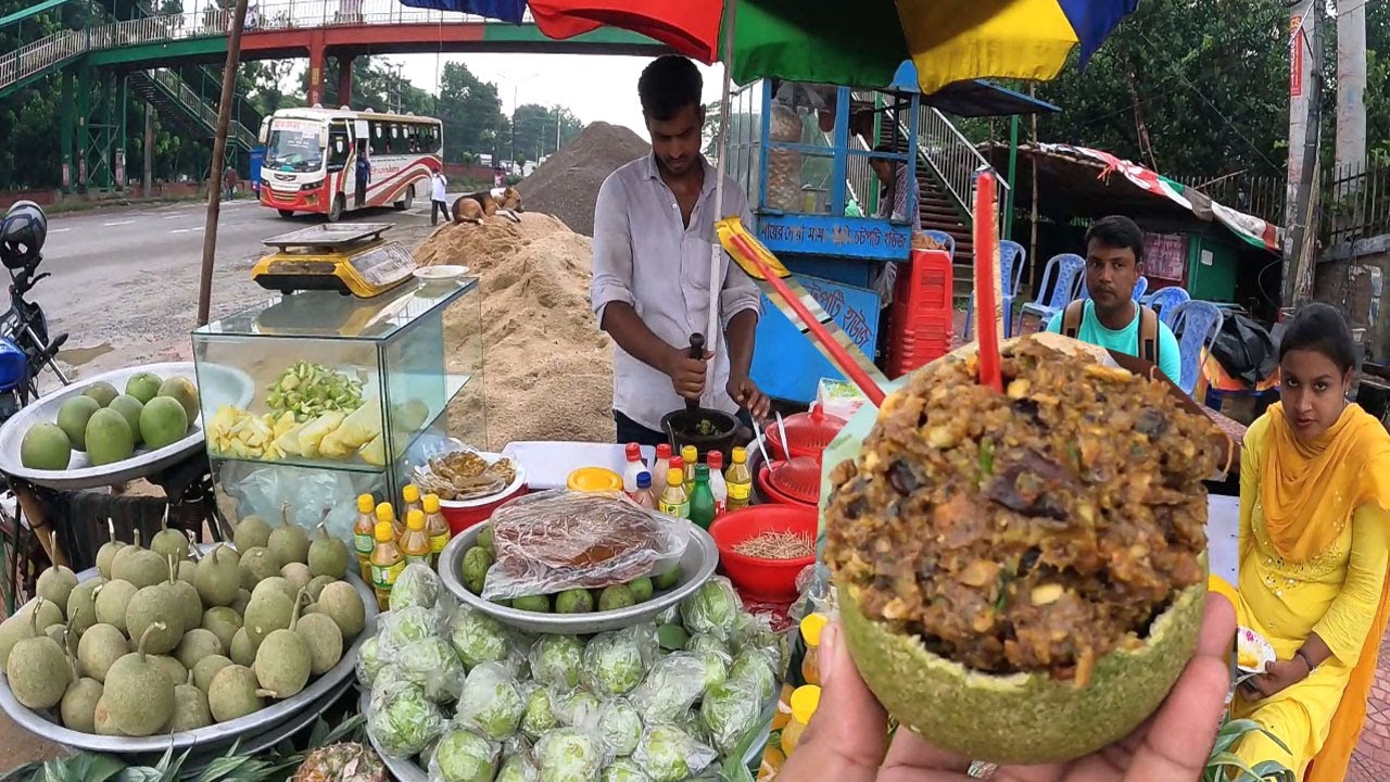 This Man Sells Extremely Mouth Watering Very Tasty Masala Bel Or Wood Apple! | #ExtremeMakingSkills