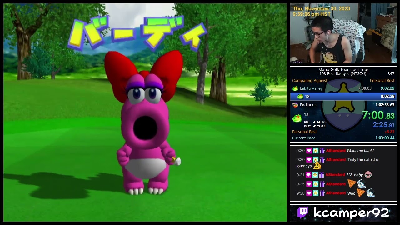 Mario Golf: Toadstool Tour - 108 Best Badges Speedrun - 