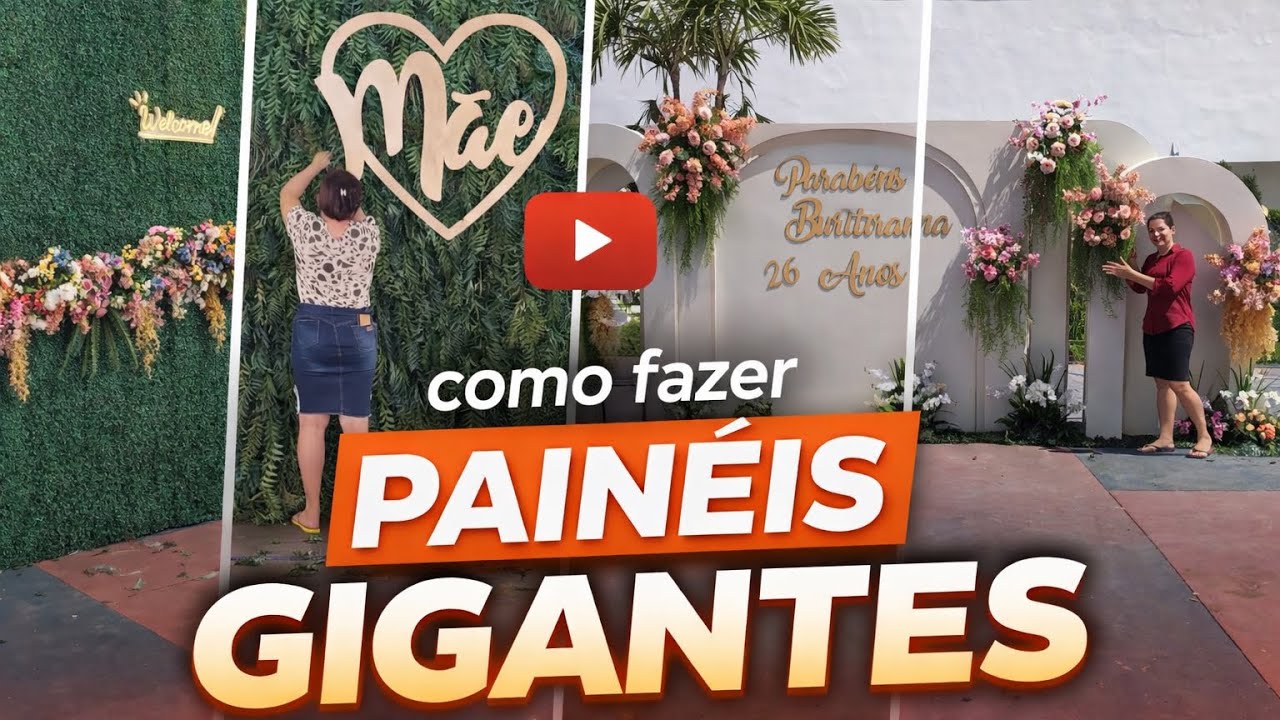 Como fazer painéis gigantes ❤️