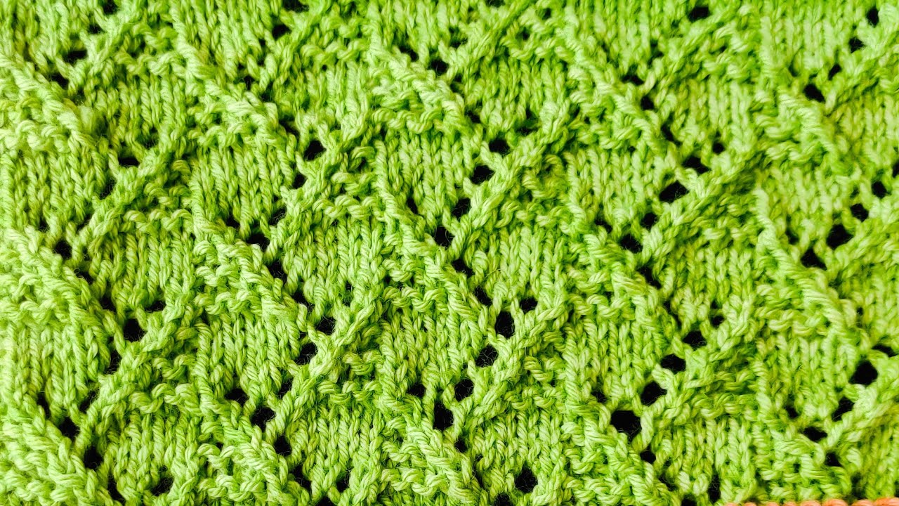 Free Lace Rectangle Pattern Knitalong 1