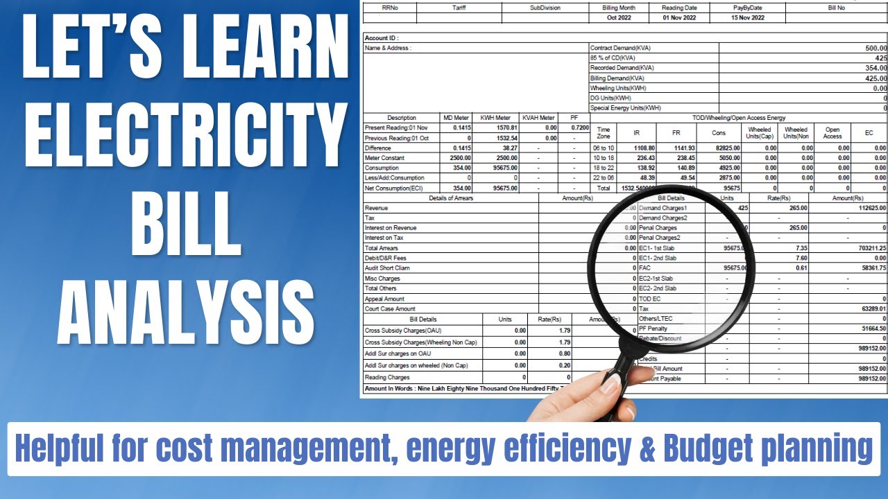 A Detailed Analysis Electricity Bill Video