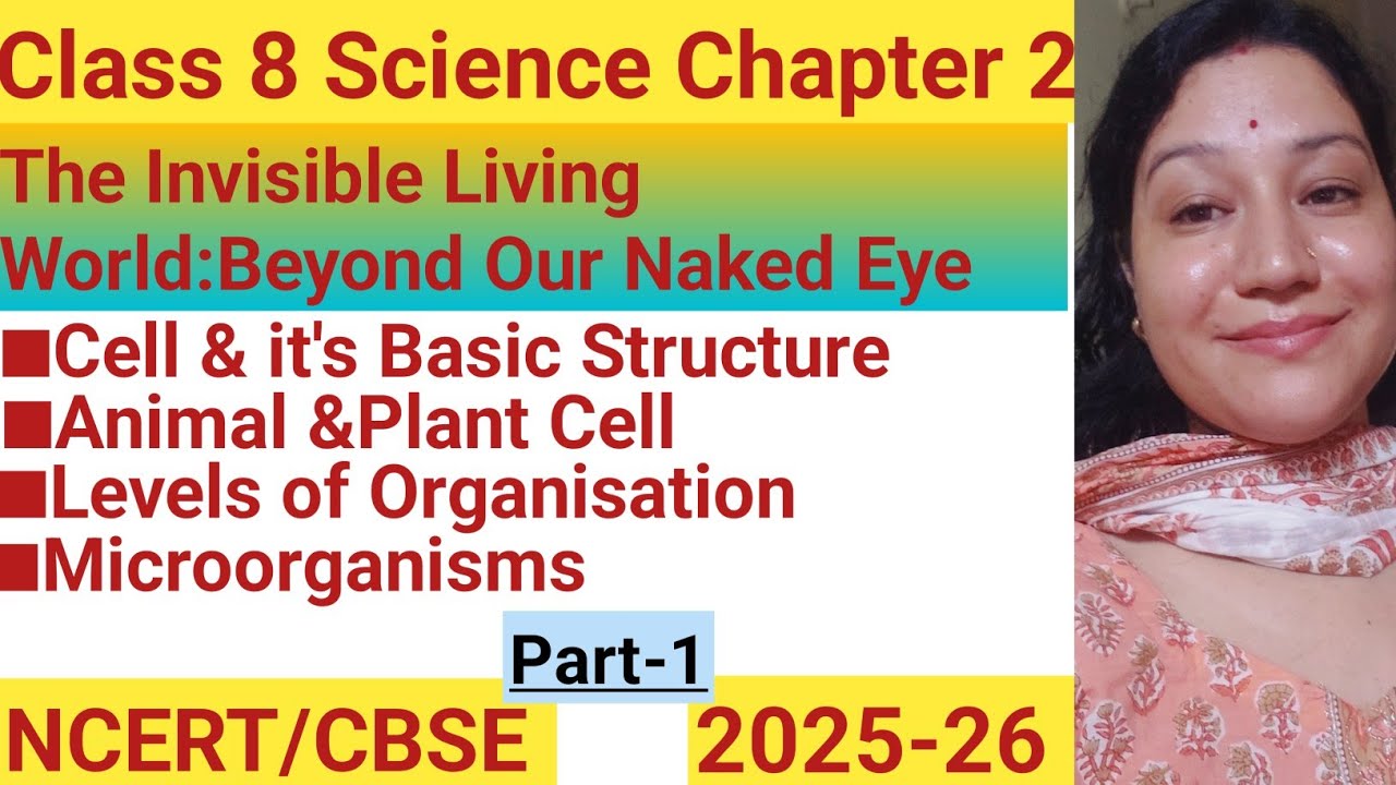 Class 8 Science|Chapter 2|The Invisible Living World beyond our Naked Eye |Curiosity |PART-1 #NCERT 